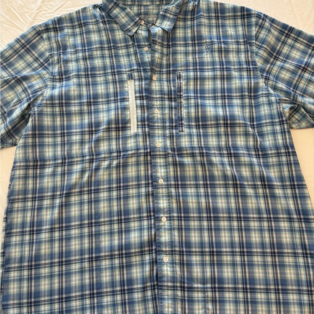 Blue Plaid Men's Shirt
